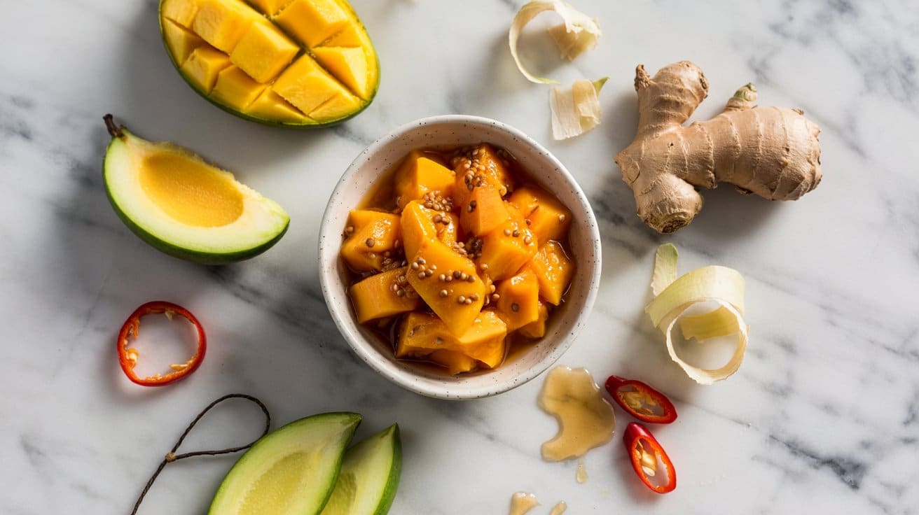 11 mango chutney a bright top down shot UYgEuU0NTJi6S2xnCY TWw n5OcChCjTs22cXAW1 5uqg