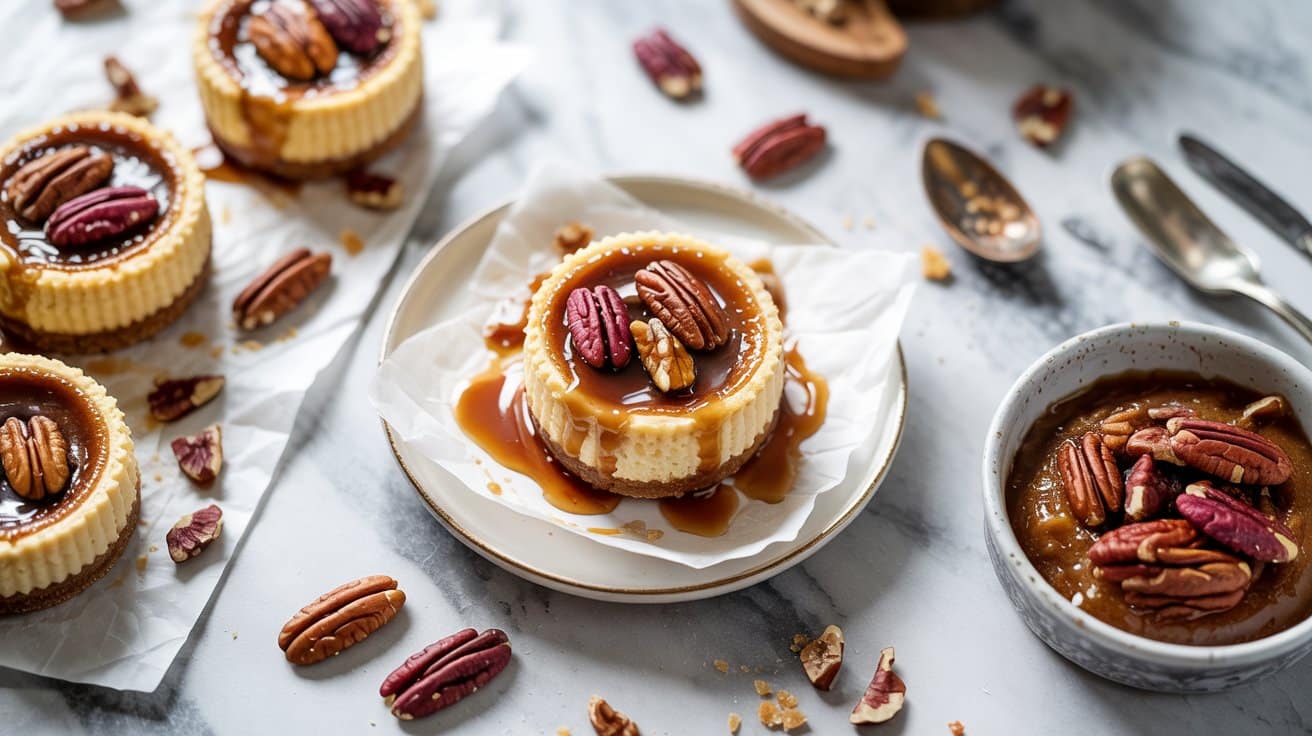 11 mini pecan pie cheesecakes a bright t 7Xbu1nzdRDCADcmvi6JTzA oitexilMTlmvNUeio9fX8g