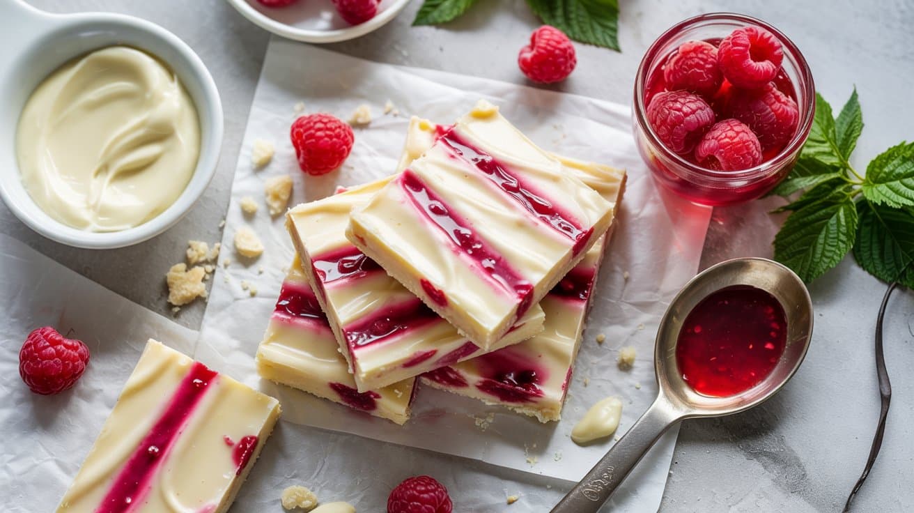 11 no bake white chocolate raspberry bar A4HxjK0sSoaG8Ysc7fshiw PsgyY4EdSg2JTLWcI4nfsw