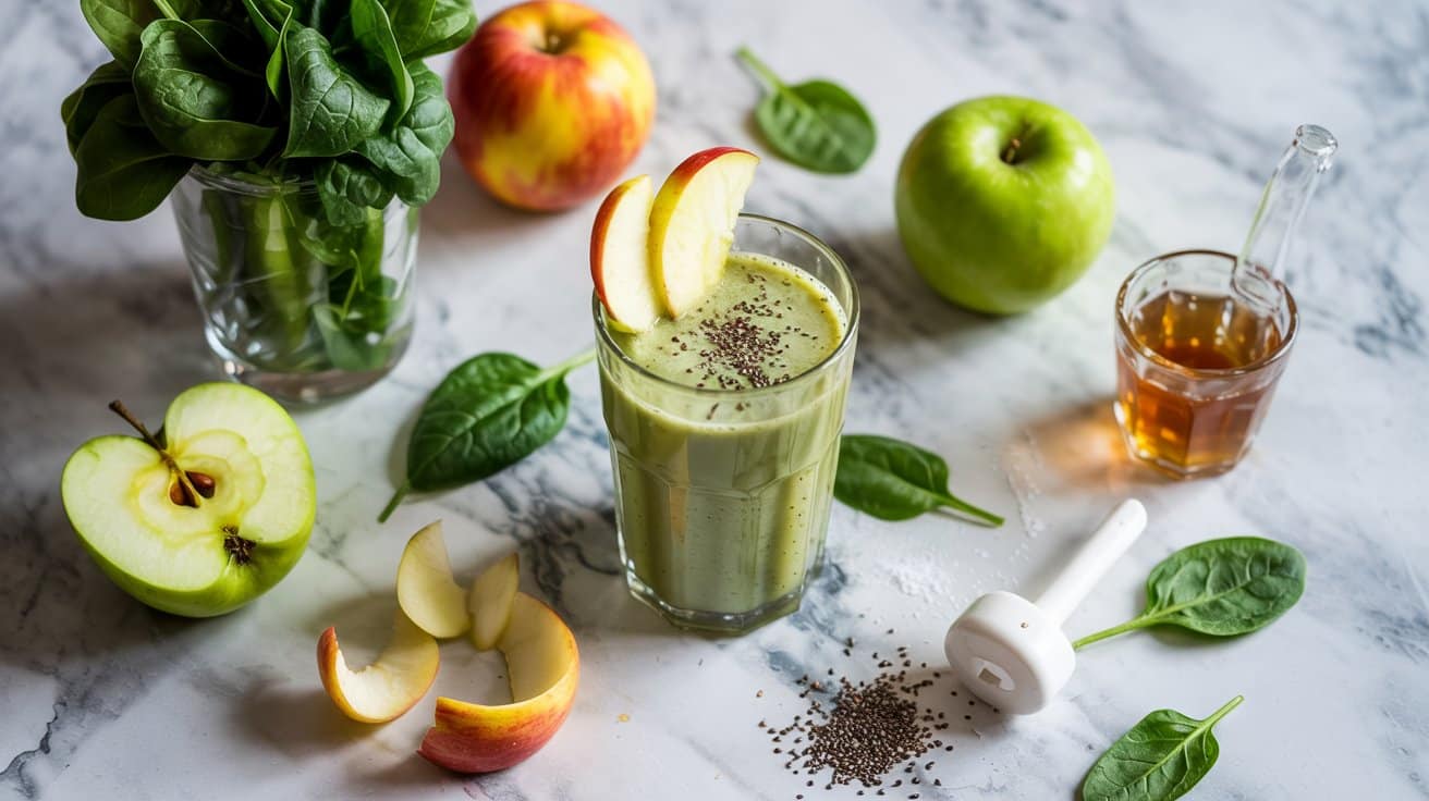 11 spinach and apple breakfast smoothie vM HdrT5QkCX9IfUajJZyw Q85RRmuDRHqH0Gf5GDJN2A