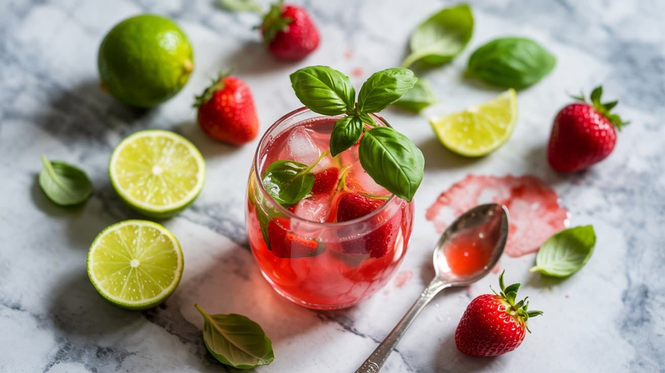11 strawberry basil limeade a bright top gq rcG2TSSKRlFrgu8vaIw 98 8m4eJReG ZFBMjeUo Q
