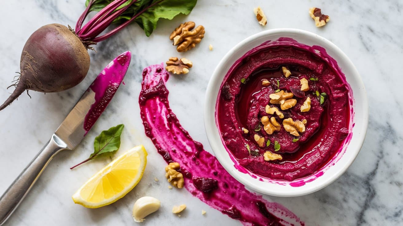 12 beet and walnut dip a bright top down PieybsRBRNK6bT93 dZhzQ KCo4m1c9T6eK 33hUhy72Q