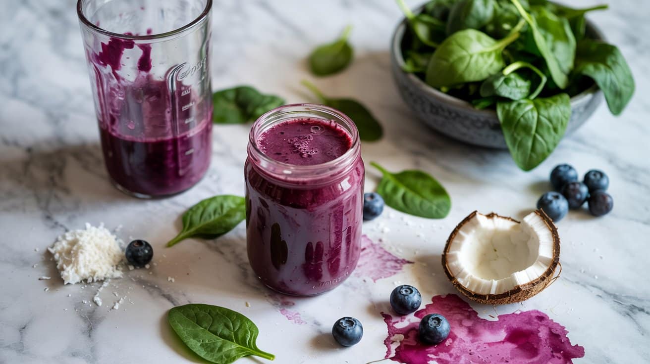 12 blueberry spinach coconut smoothie a T7N6zNgoRiiryWIWLsQFTQ kaI7BTVtRgCe3M TbMqKkA