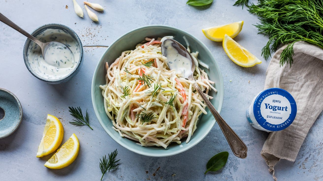 12 creamy yogurt and dill slaw a bright kVjWDEwTQT6MmpuurBpqLg Pkr4 2QhTOiIQeTFng7Opw
