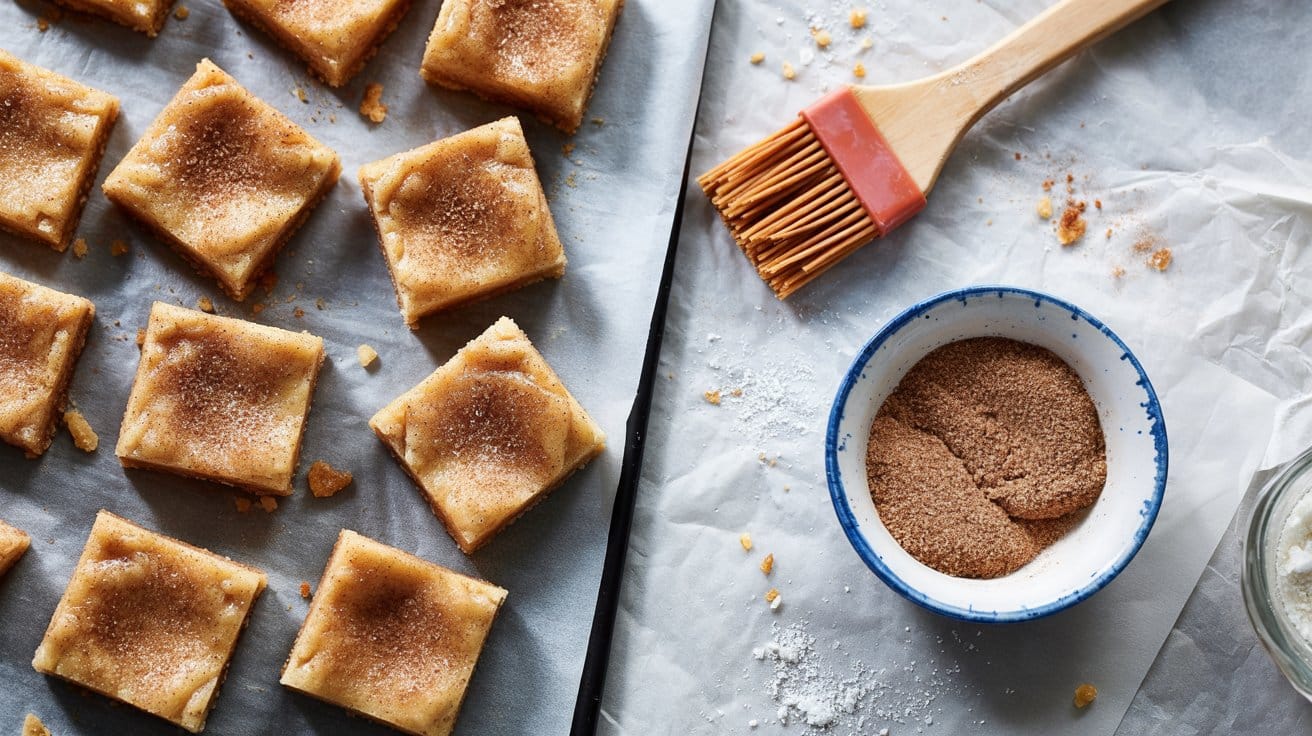 12 no bake snickerdoodle bars a bright t lLW3CNYMSBSnewmfHPXo8w Obm1m5YYS7Kf0fIjEchixQ