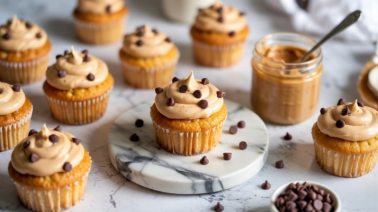 12 peanut butter chocolate chip cupcakes Y0Sg3gehTNWjLt5cWWf0mQ CpBICW9SkaUdeKf5ARsLw