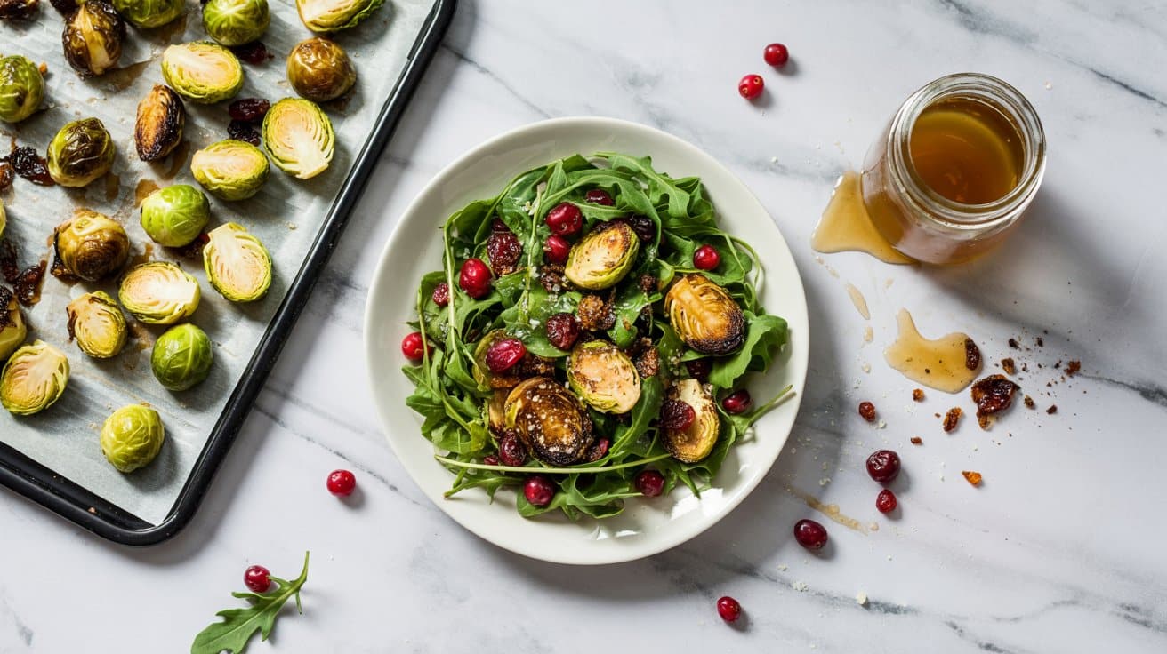 13 arugula salad with roasted brussels s wD8Q0nc TnGY sTWQg1 FA 2CgS5UAjRGKqDgJ3oFnVZg
