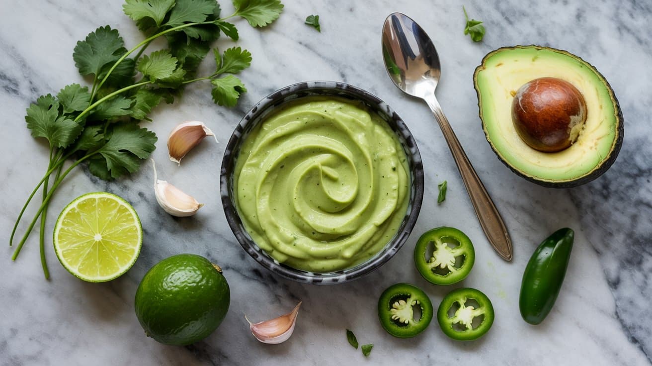 13 avocado cilantro lime sauce a bright FT1ZXlpGQ42SJnSpCGZSfQ iiek K1XQHSaCz9 1vBdaw