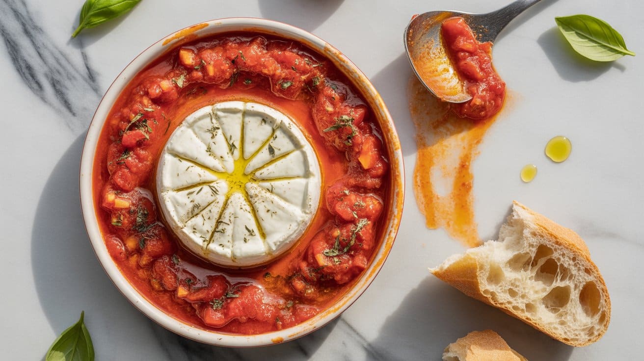13 baked goat cheese with tomato sauce a FAeFxkimRb6q 7NDnSZYfQ 8xWxoOuqTNqEIA0Du7BNGg