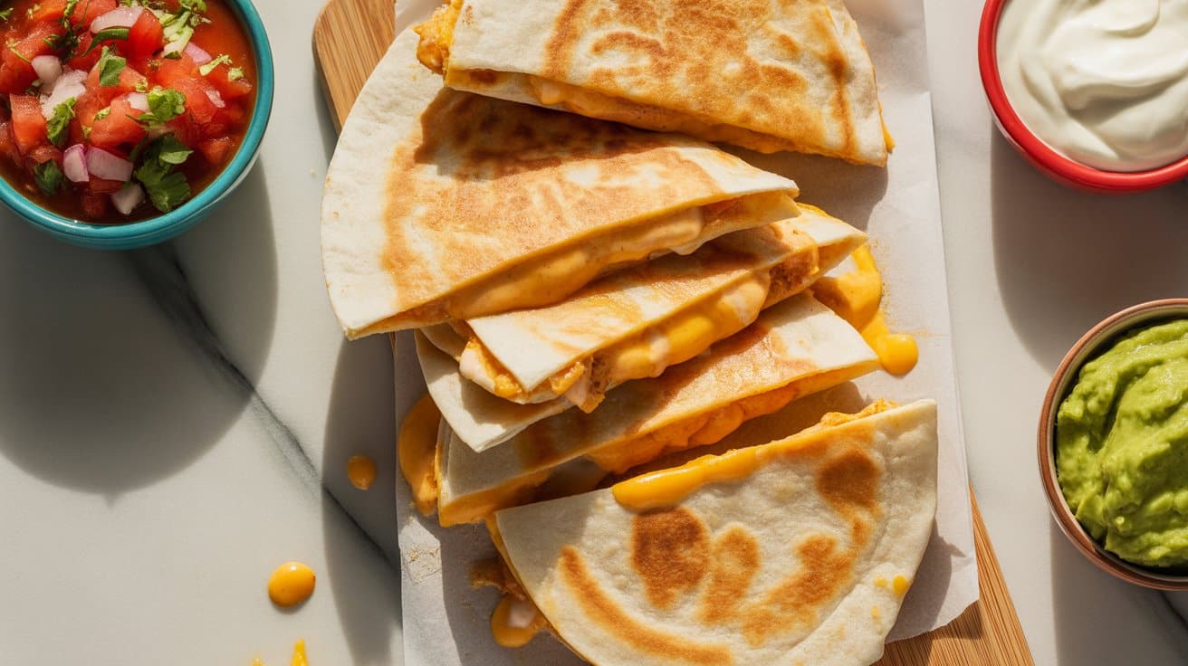 13 chicken quesadillas a bright top down BX8O9eBlTb6Z6P e ea6hQ uOTzi YMRx2yme5hRgpfyw