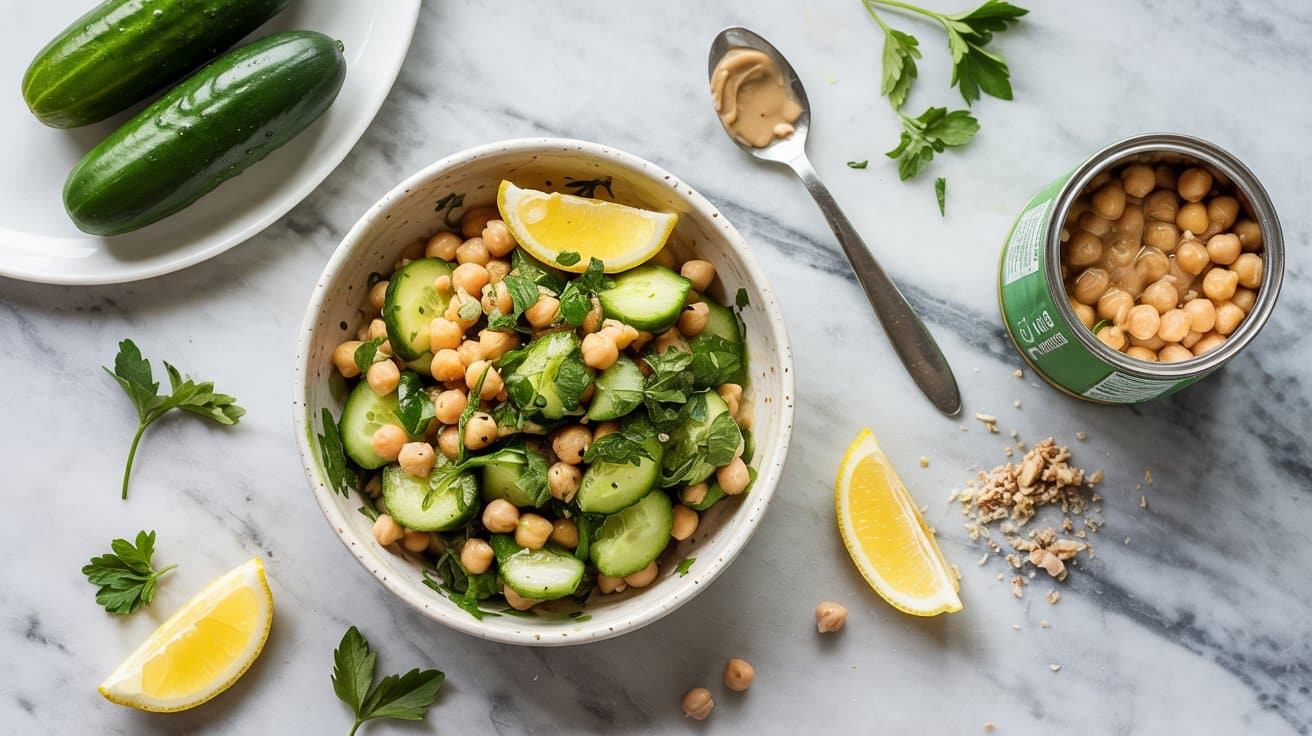 13 cucumber chickpea herb salad a bright jGcLeu7vTta0AHVAlR 5Cw I0uFibIdQDC0Zcs0eHzeug