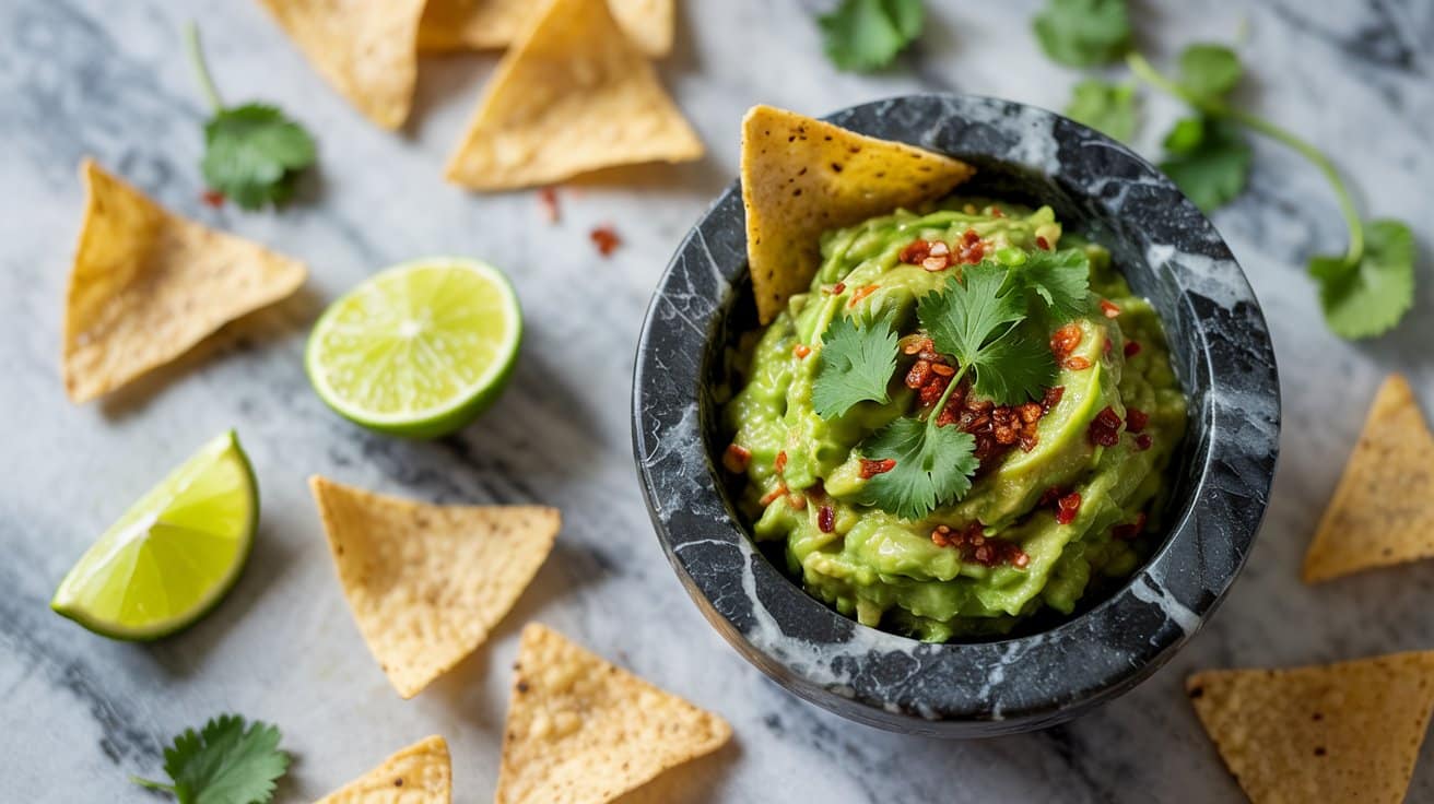 13 homemade guacamole with chips a brigh cmK4BQKGTXSx8TYpvdQ9iw zfofalLFTmOq1iXFzt CdQ