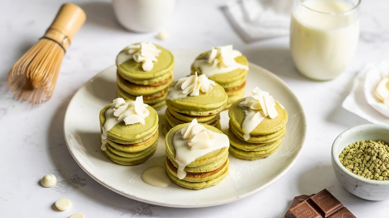 13 matcha pancake mini stacks with white njedLAuSeeHlxUlW97nNA oiaKhgy7St NmjchowtDUg