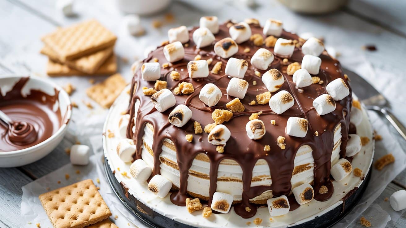 13 smores icebox cake a bright top down MryD4iK SECEB1 a6EbwAg Be7XQI3tTLSNePv49wl8Yw