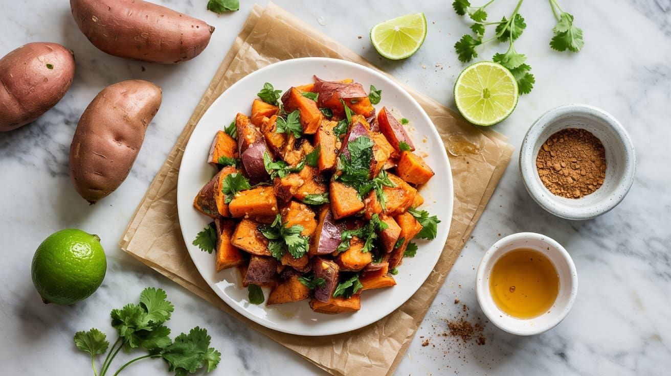 13 sweet potato salad with lime cilantro taiHo4DbTnCB5R0cY4AdOQ c6qG 0MyQ9KFqzvG3pcZvA