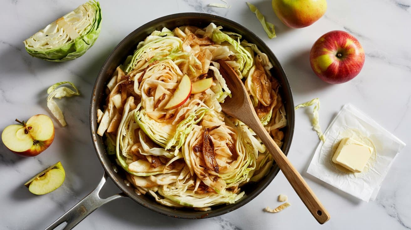 14 crispy sauteed cabbage with apples a TVVORF85SQ69fxl5u5lFTQ yqGi3yscRiyO5fM0CDL16g