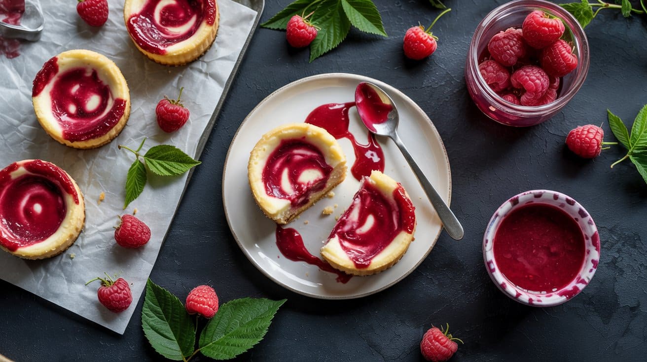 14 mini raspberry swirl cheesecakes a br JYtM362wTMuwIQdQ1RyUEA 9D8H9thMS6Gl zsvx2BxbA