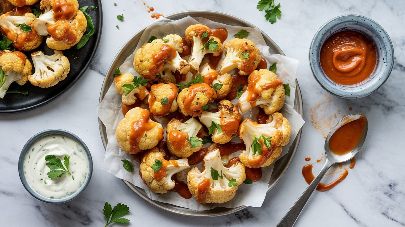 14 roasted cauliflower wings with buffal t r7fIJ1Rg H9 mwN OJ6w fGb8MHiGSAyqrZ14Q9SoZQ