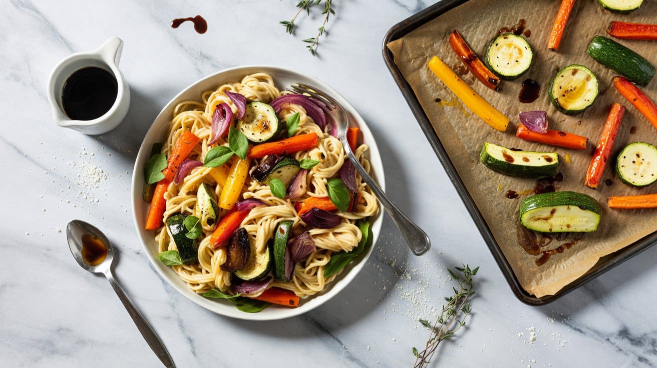 14 roasted vegetable pasta salad with ba B 2kZRMqRJeBQQC5qtJ7mQ SqTkU70WQRKjrGUzpw25pA