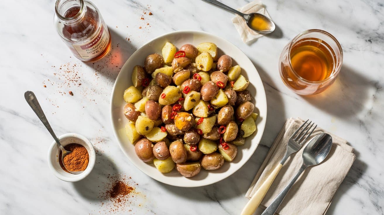 14 sweet and spicy potato salad with app a6NFlGTQRnmJTaKw s3ehQ A2YpCp12Rmejm1juZUTNKw