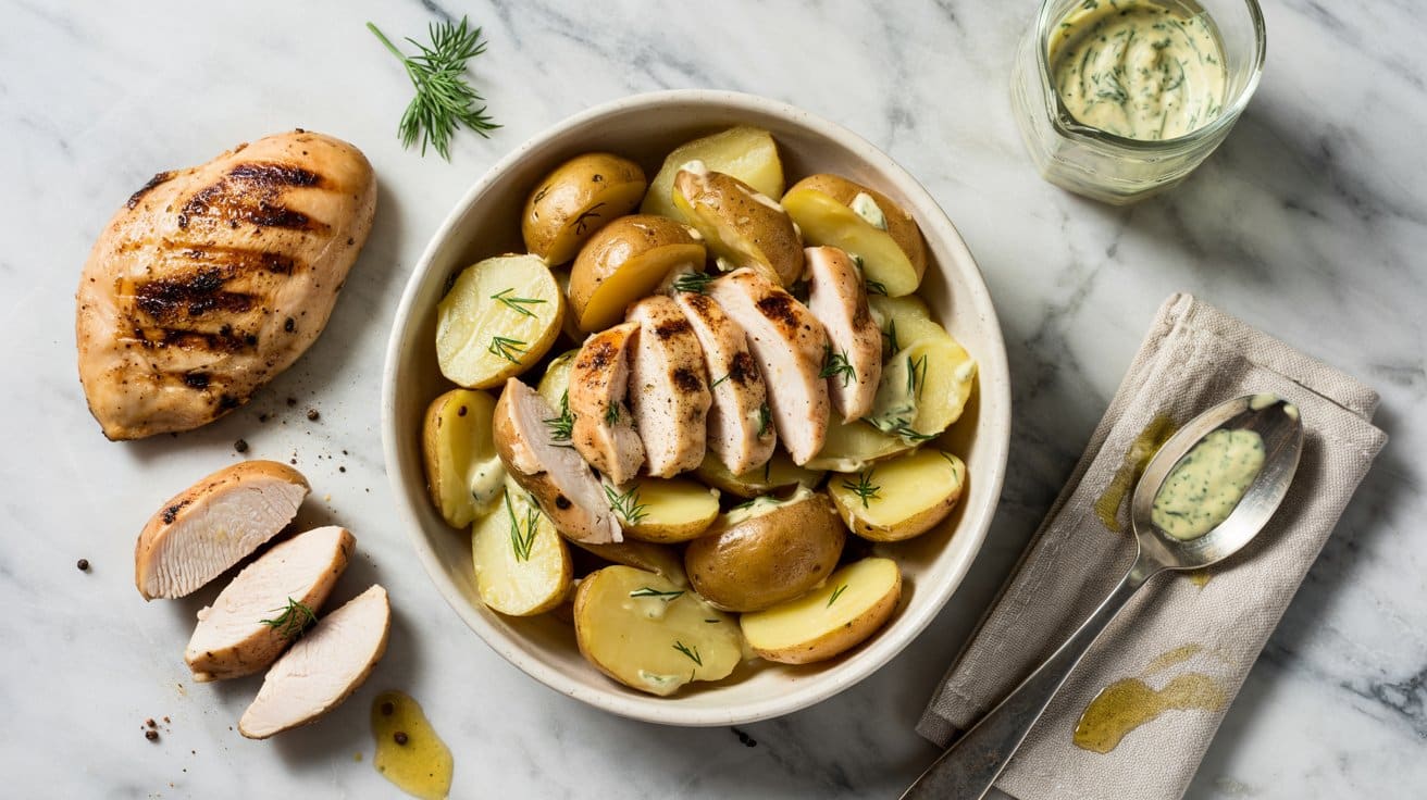 14 warm potato salad with grilled chicke xtwVtRy7R4C8IGuzwc7wYQ OYUEw72MTwOLJ oPGPVJZQ