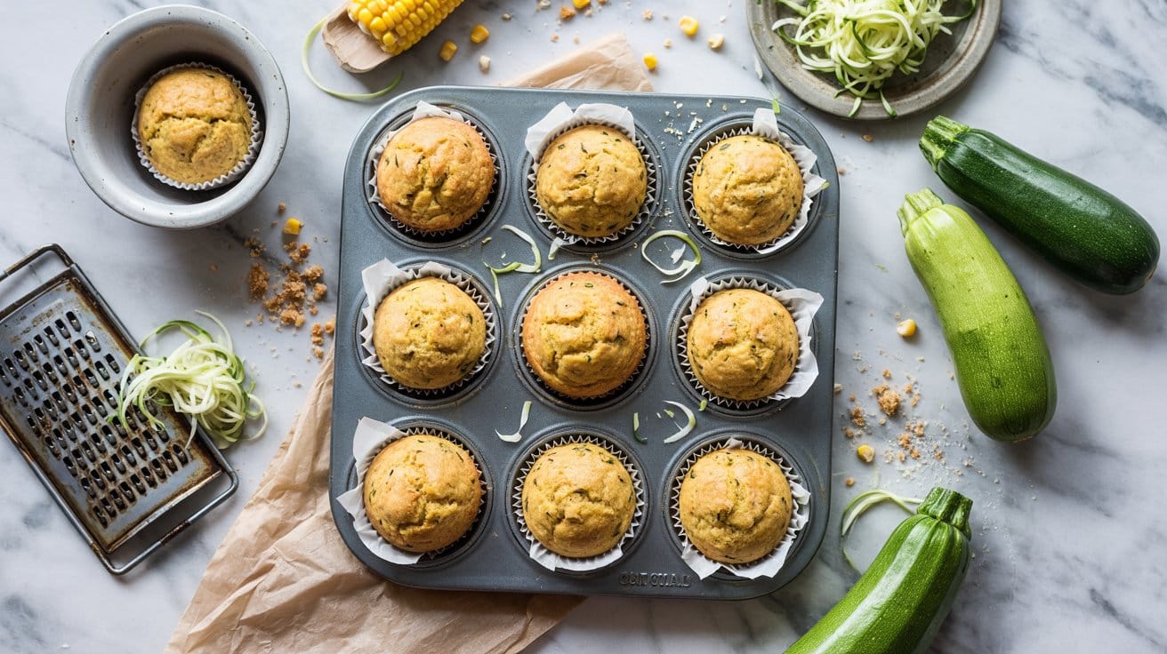 14 zucchini cornbread muffins a bright t 2dH YHPDSsmdGWlOea FPA 4d6c6l52Q4WUmluku3ljGg