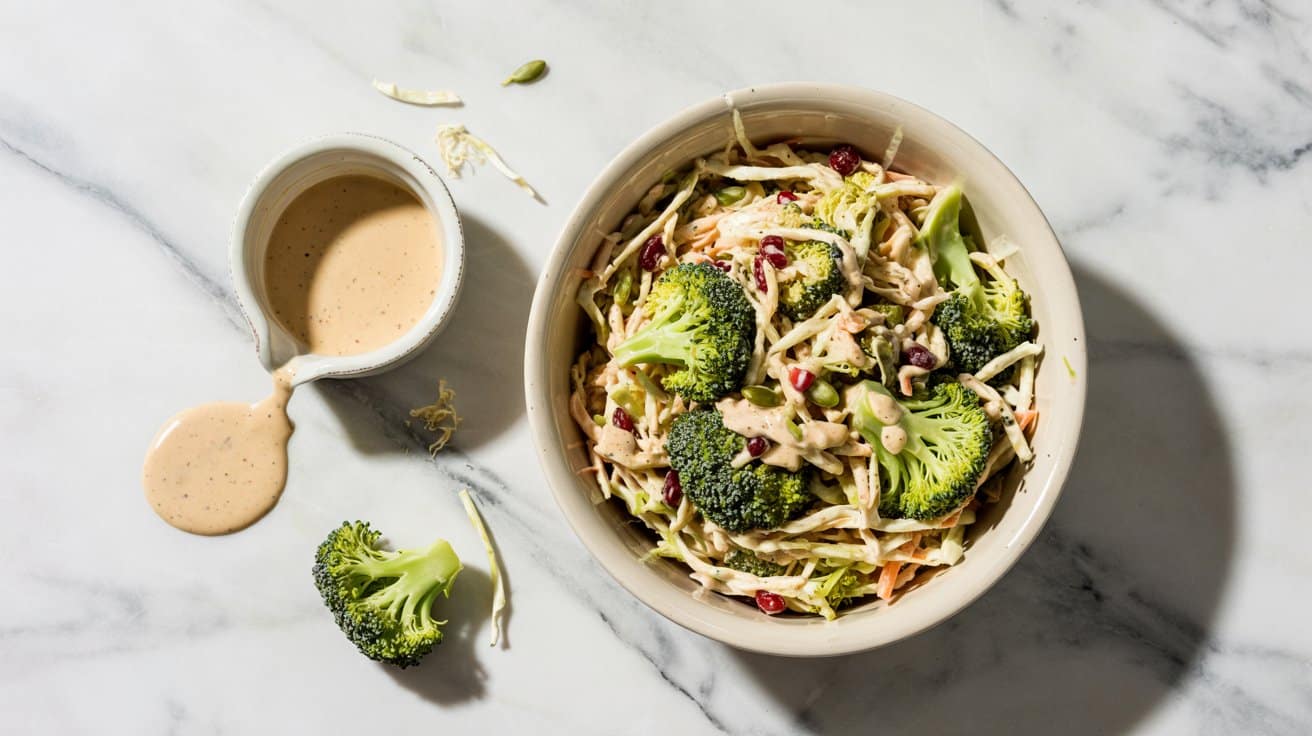 15 broccoli slaw with a creamy tangy dre RZyT6xjcTcanch sBkA0Uw Scy Ay1wQliErADpJAwPWg