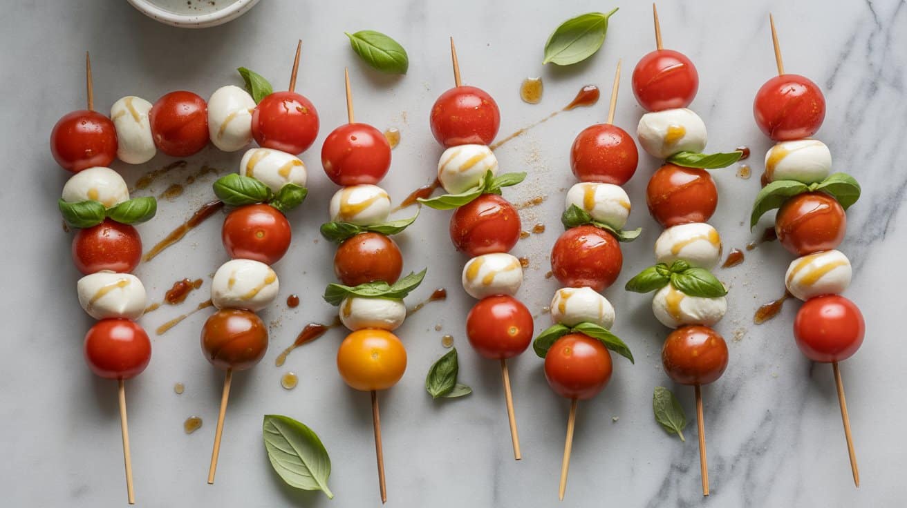15 caprese skewers a bright top down foo s4Rei CfQ86uq2M2w1uaNg V2QYCc8HQ1ecHs RMOOUgQ