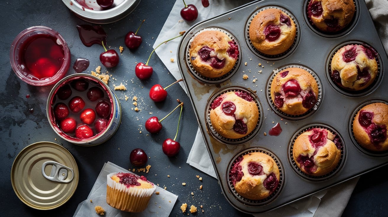 15 cherry muffins with canned tart cherr HStUH6DQSAqxP5K0hdVmBA Ju02kZf1Rs243yP J1hneg