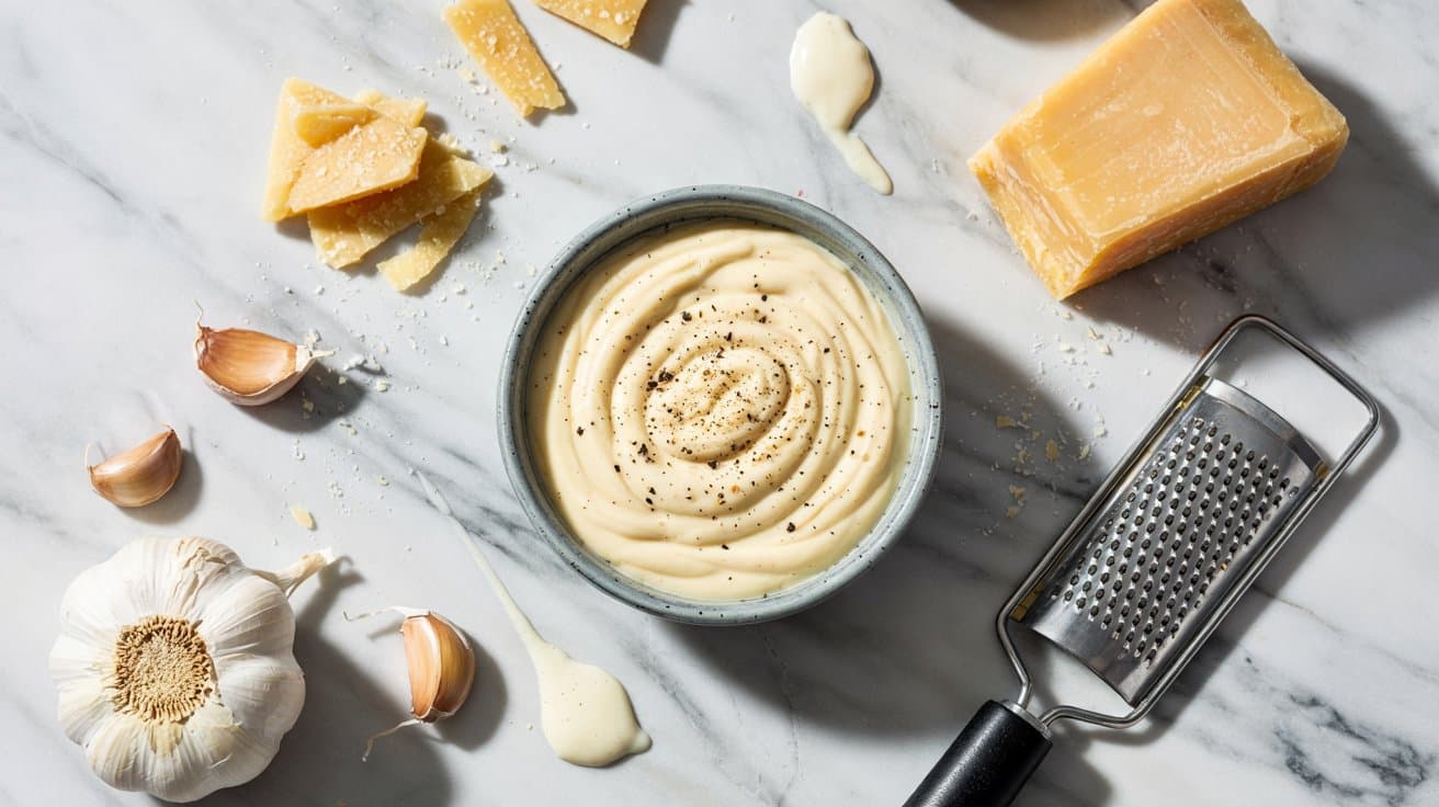 15 romano parmesan garlic sauce a bright bWBAmzAgRaqUZvbru9CQWQ JHV9k0UZTT Pu6rMLzTJXw