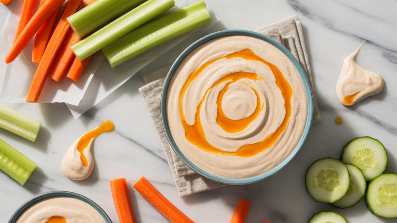 16 buffalo ranch dip with veggies a brig KfTI 3RRTqKDr 7u3fQJ7A wfyUvlKWQcGT80z8eYVy3Q