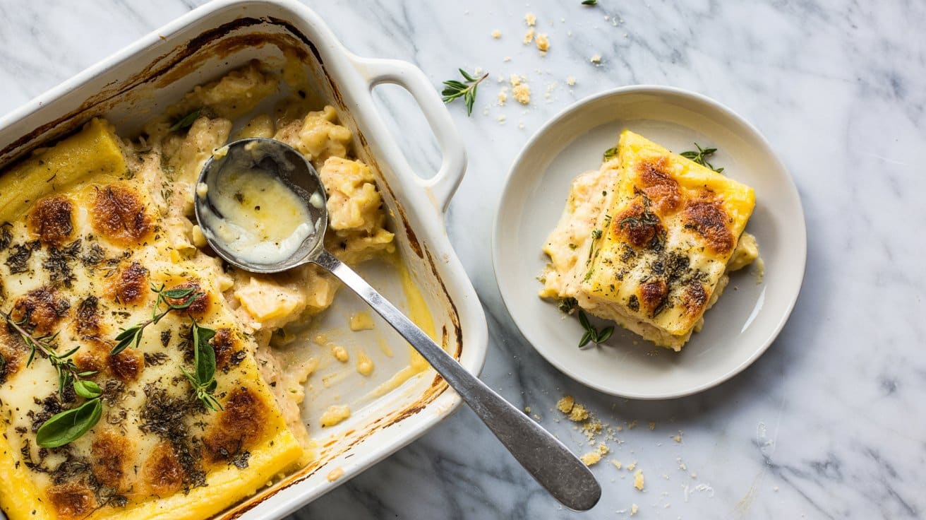 16 cheesy baked polenta casserole a brig ZcGz2272QHOUMyCTigKGZg NvBIZZ2SQQeRdvbK9ZWPNg