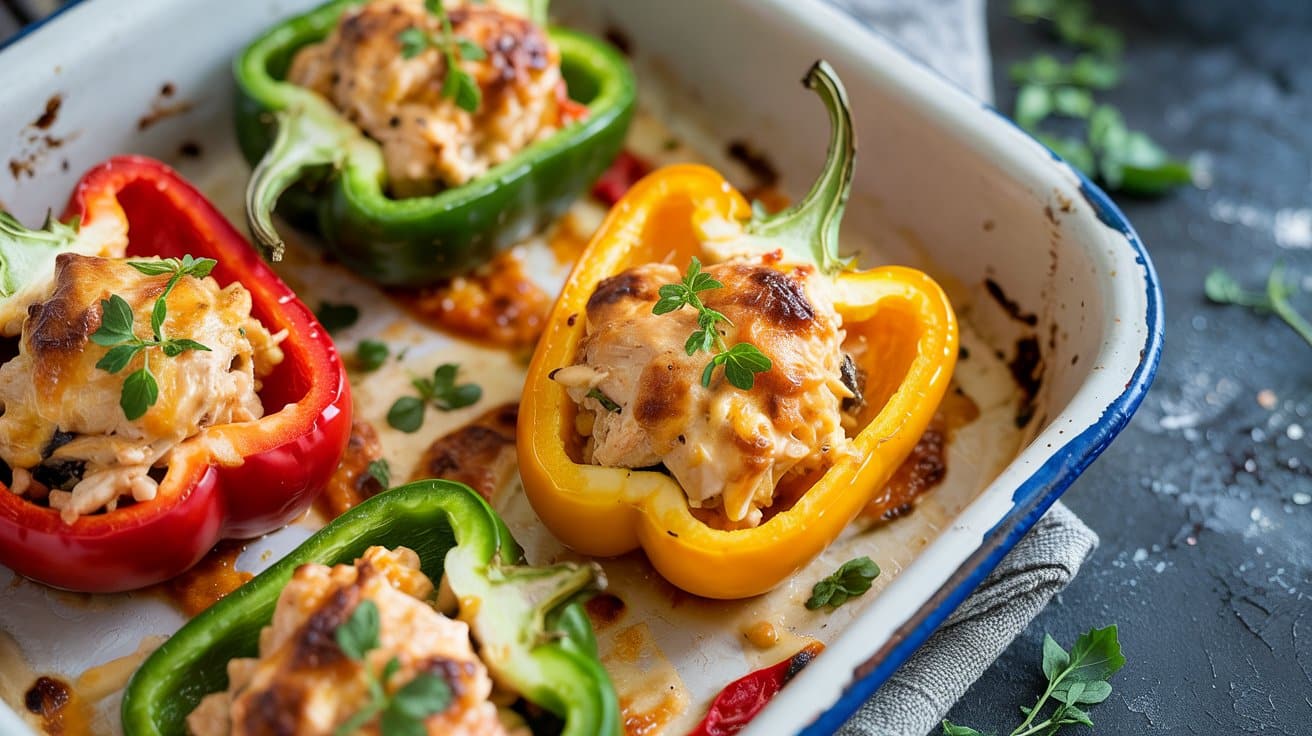 16 chicken and cheese stuffed bell peppe qUw6swiXS CwBiIEsfEhJA zKhBKsb RPu6SSswGVS9Iw