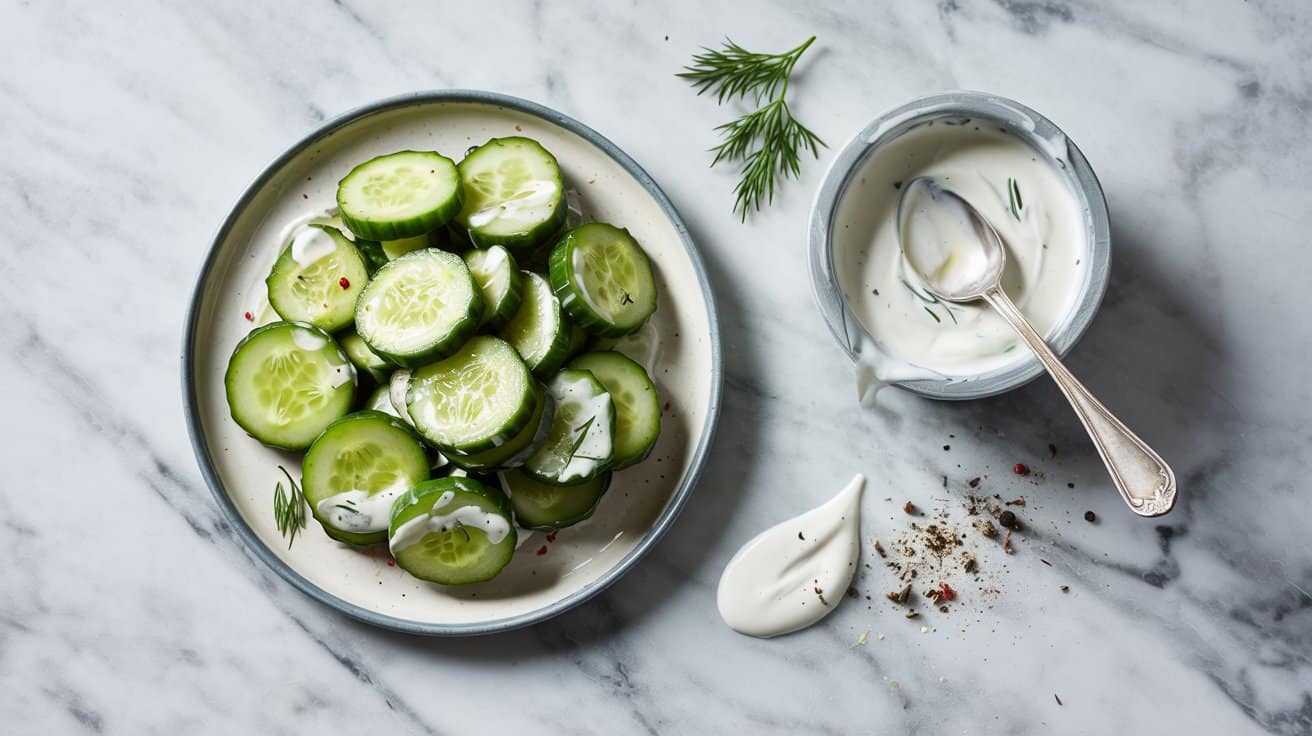16 cucumber and dill salad with sour cre LcHjuxZZSa2a818oOjKGnQ CiLa7KxgT 2 L 0FCb71aQ