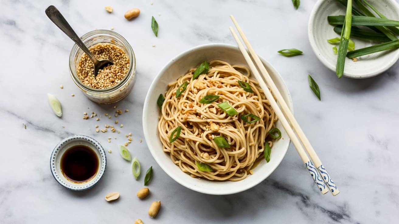 17 cold sesame noodle salad with scallio ziK1flejTK ToJoKAeEXog 2f6YpsprQfeEVX1j4yCMjg
