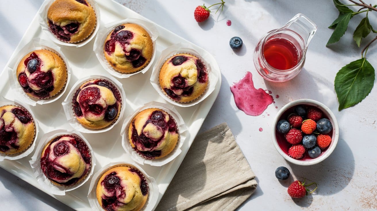 17 mixed berry muffins using canned berr TijK7I17T8OzvbBYsbi Xg FU FBr25TOSnYeZNP1Z4mQ