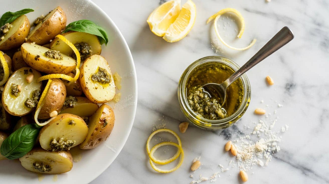 17 potato salad with pesto and lemon zes HBgvoHH4TlyMArwv0C0rqQ VPBOdytLSgORPA1c5t5mGQ