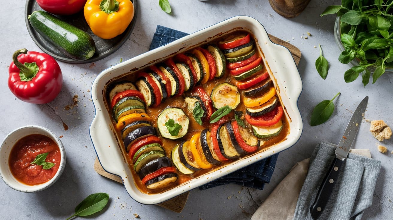 18 baked ratatouille with frozen bell pe Y7IbGor1TC XPdgEOUNDRA 0pPIVlC0QrChcZtfkhzPtg