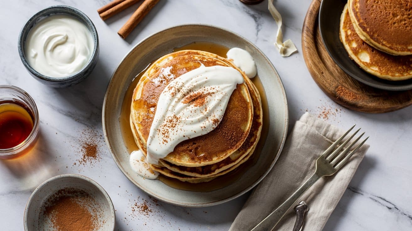 18 chai spiced pancakes with maple yogur thGKNv6MQ KZuDFNLSo4PQ 9 eu2n9iRWSy5fxUicfaIA