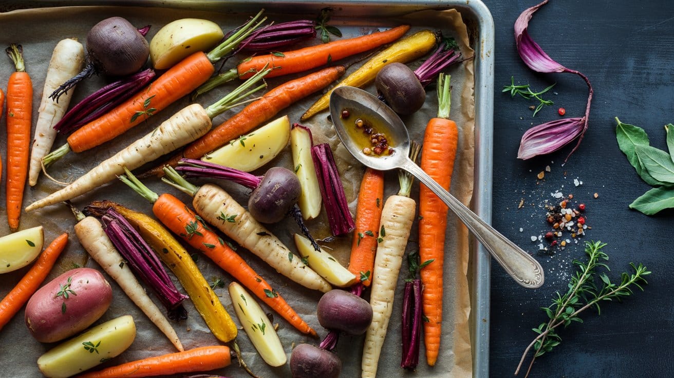 18 sheet pan roasted mixed root vegetabl T4xm N8lRfCuDCuRqX958A ZcFsaWnaTjWO1 QXsPTAHw