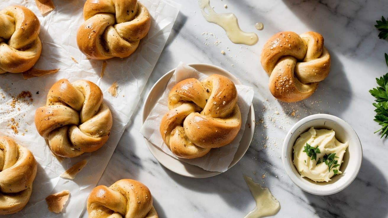 18 whole wheat garlic knots flatbread va h822vNe2TFuo9vdplC8uHA D4JdsYgPS32Sbg O9z 5EA
