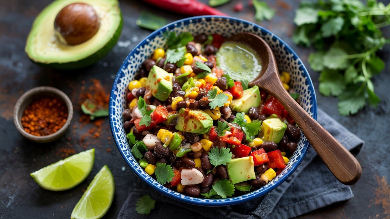 19 black bean corn salad with lime dress Jc8uDIU8Q 6LFCEfz vNNA T09SQQrDSTaA8W4WGK1Ebw