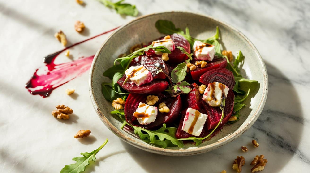 19 roasted beet and goat cheese salad a X7YrVgU8R0CNqBSspuzUKg jOcFY EMTVuDkcOLiplF8Q (1)