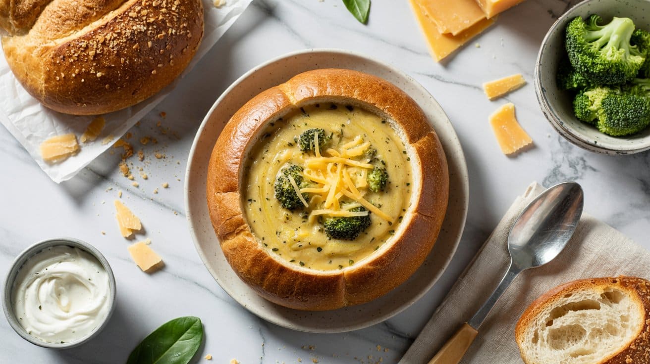 2 broccoli cheddar soup in sourdough bre WcmiJy6ER9WZzJYpRLMxwQ YjoFL zNTbis94yqU6QKiA