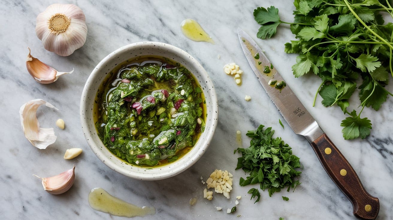 2 garlic herb chimichurri a bright top d 92HSQeO Q0SzVAW3o7YnrQ 1l4N6tZDSxuwO6dcIT0n0Q