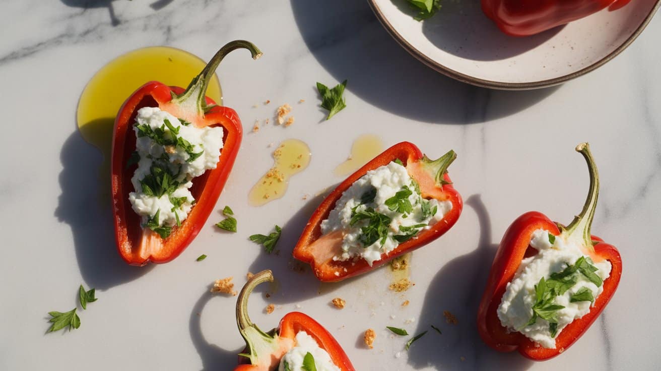 2 goat cheese and herb stuffed peppadew T4tl0iEPSu67JrVRdqVsWA EnN 0deYQPyvytKIkEClpw