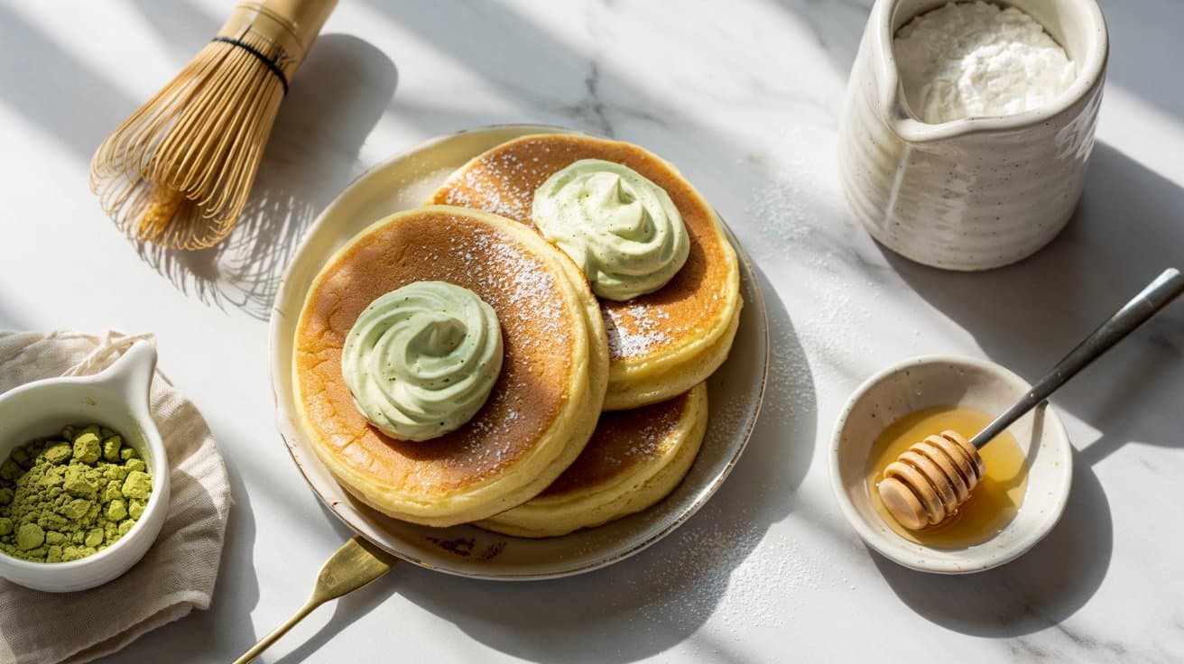 2 japanese souffle pancakes with matcha R SYzh bSjSgd3jehBWpsQ KN xYDOtR2CH3X7 QA MNA