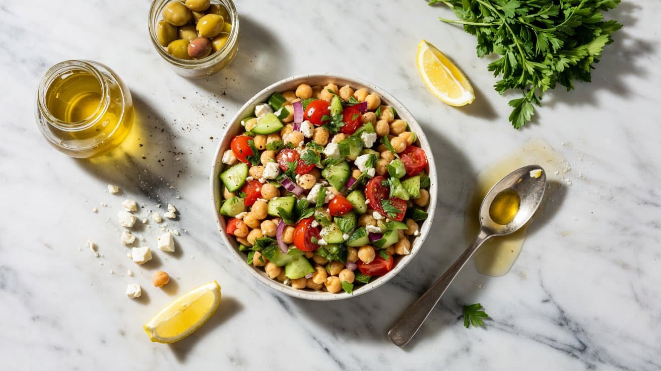 2 mediterranean chickpea salad a bright L7FHlMOfSVaWB0p WfBQWA chxJ OaJQtyeh0n6mrew8A