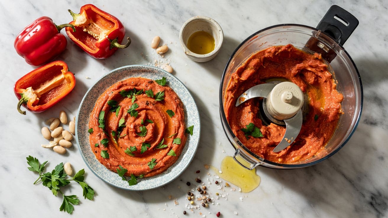 2 roasted red pepper and white bean dip TdgErG8ORBWbctNeNjTIFA F m9grNhTiuKv5YLYVbVag