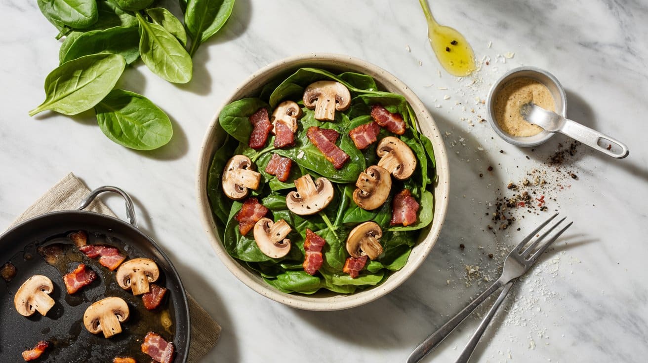 2 warm bacon and mushroom spinach salad wFkWd0QuTnmV aUb6Z14Dw eZ2QDWl9SmqCGKYs4gOFfA